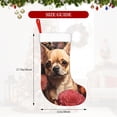 thumbnail image 3 of Cauagu Vintage Red Flower Chihuahua for Christmas Stockings,1-Pack Large Xmas Stocking Holiday and Farmhouse Stocking Fit for Christmas Holiday Party Decoration(17.7*11 Inch), 3 of 7
