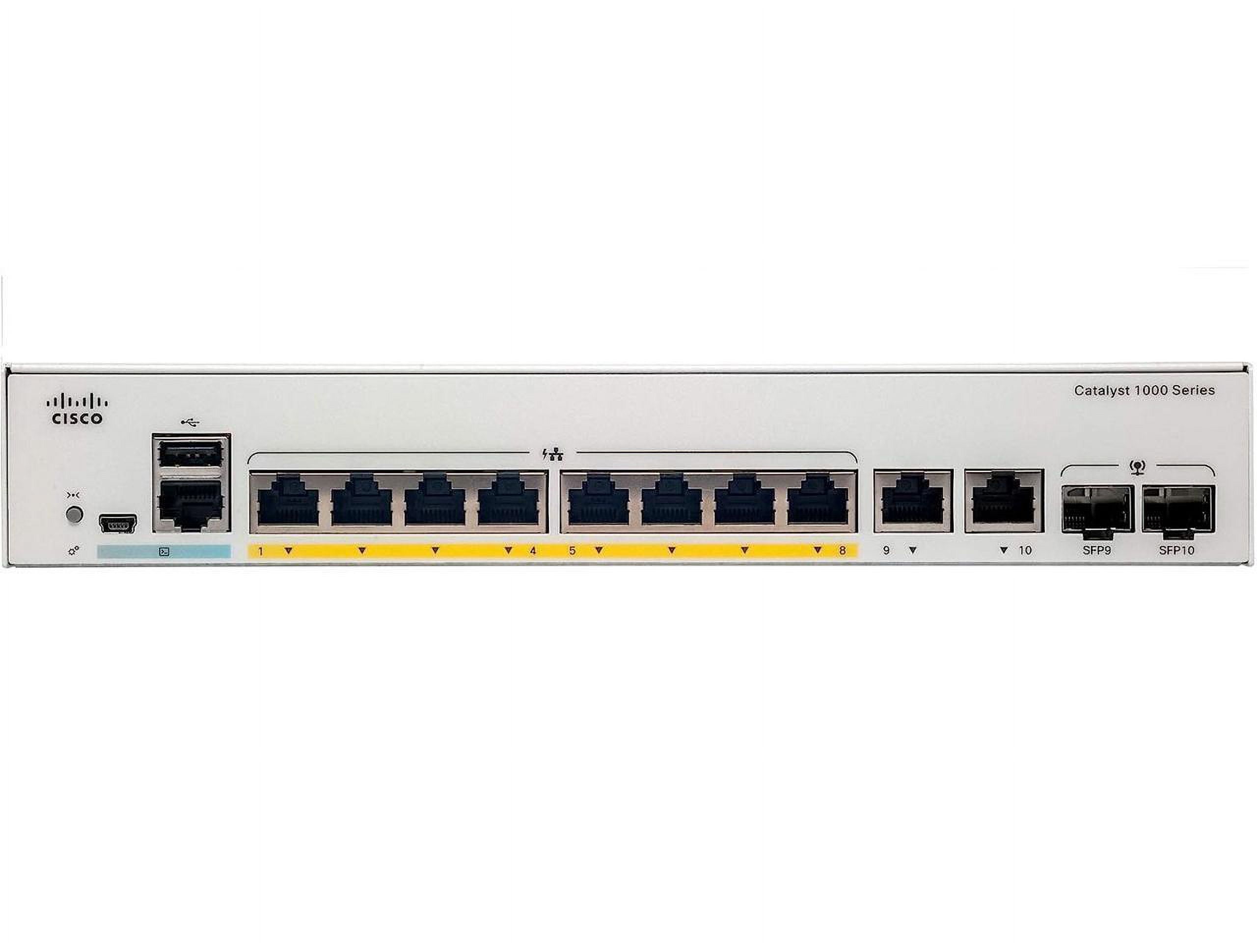 Cisco Catalyst 1000-8FP-E-2G-L - switch - 8 ports - managed - rac (C1000-8FP-E-2G-L)