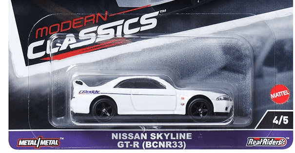 Hot Wheels Nissan Skyline GT-R BCNR33 1:64 Modern Classics