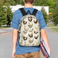 thumbnail image 4 of Easygdp Funny Chicken Mochila Ligera de 15 Pulgadas para Estudiantes, Mochila Cómoda para la Escuela y Viajes, Correas Ajustables, 4 of 6