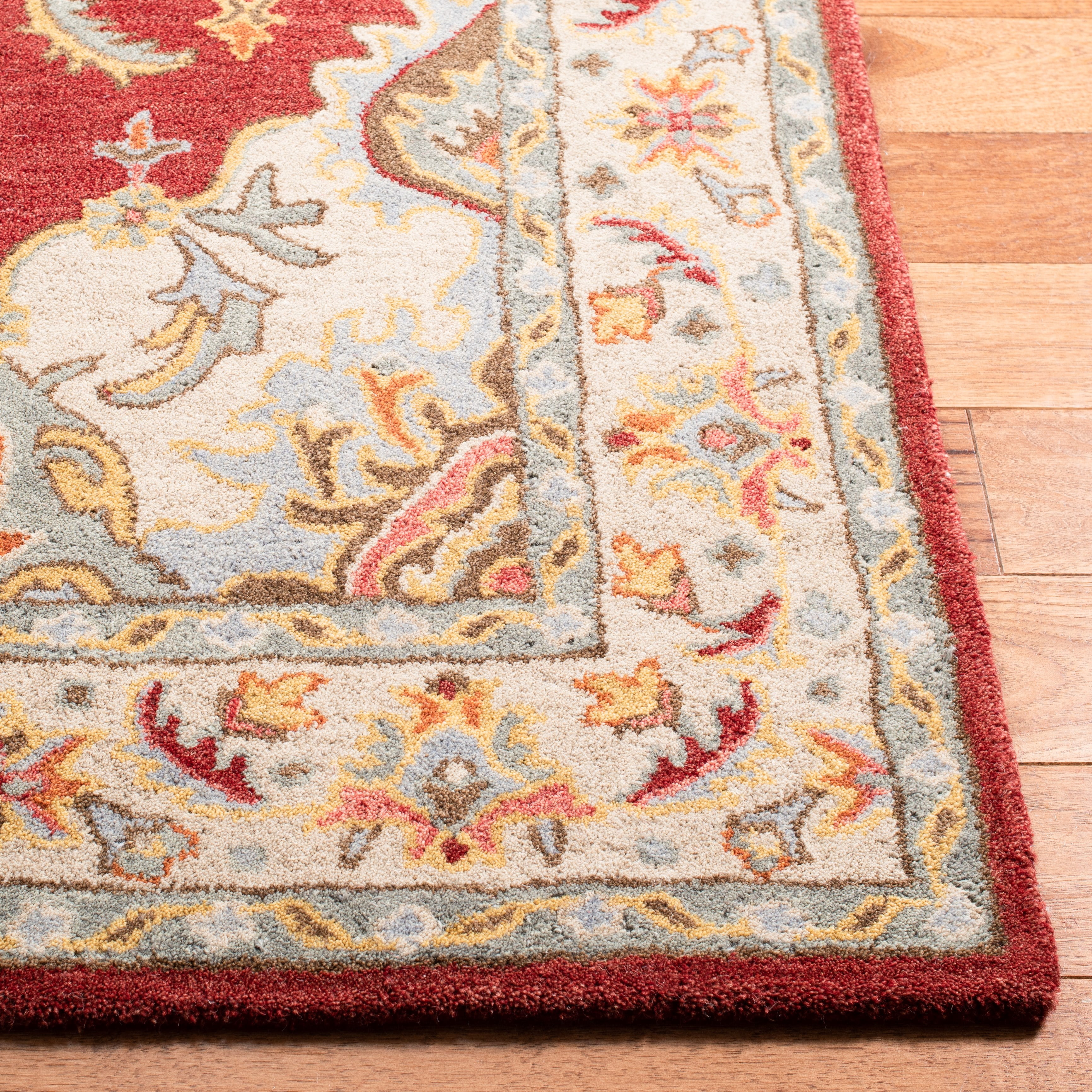 SAFAVIEH Antiquity Christopher Oriental Runner Rug, Red/Grey, 2'3" x 8'