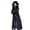 Black, variant on Brnmxoke Women's Long Winter Thicken Puffer Coat Warm Waterproof Maxi Down Jacket Plush Slim Fit Thicken Parka with Faux Fur Hood
