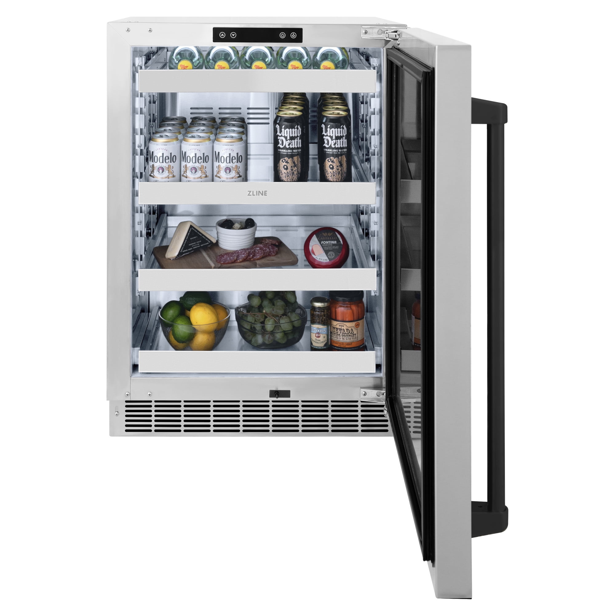 Zline Rbsoz-St-24 24" Wide 151 Can Capacity Energy Star Certified Beverage Cooler - Gold