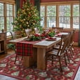 thumbnail image 2 of KUETH Christmas Area Rugs 5x7 Machine Washable Non Slip Red Rugs for Living Room Bedroom Home Decor, 2 of 8