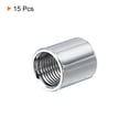 thumbnail image 3 of Unique Bargains Écrou d'Accouplement Rond M10x1mm 15mm Fileté Manchon Connecteur Tige Tige Tube Goujon 15 Pack, 3 of 4