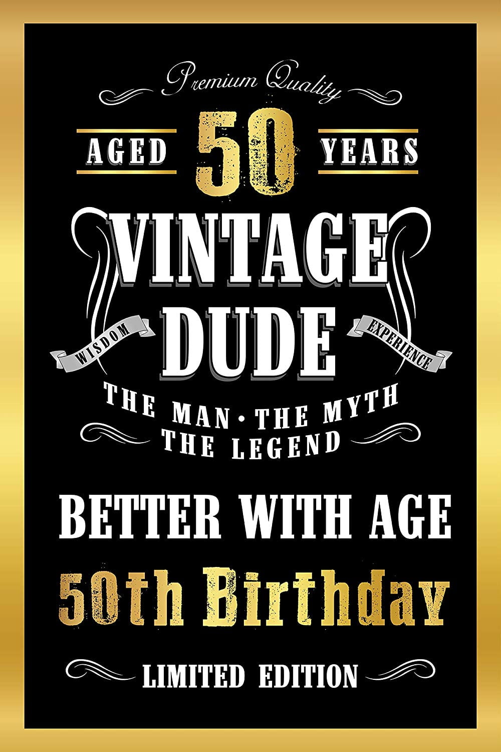 Vintage Dude 50th Birthday Welcome Poster Sign Happy Birthday Welcome Vintage Dude 50th Birthday Welcome Poster Sign Happy Birthday Welcome