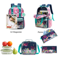 thumbnail image 5 of IvyH 17" Backpack Sequins Love Waterproof Bag with Lunch Bags Pencil Case, 5 of 11