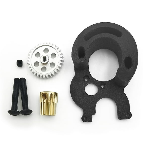 RCLIONS Brushed to Brushless Set for Axial SCX24 90081 AXI00001 002 004 005 006 1/24 RC Crawler Car Motor Gear Mount Parts