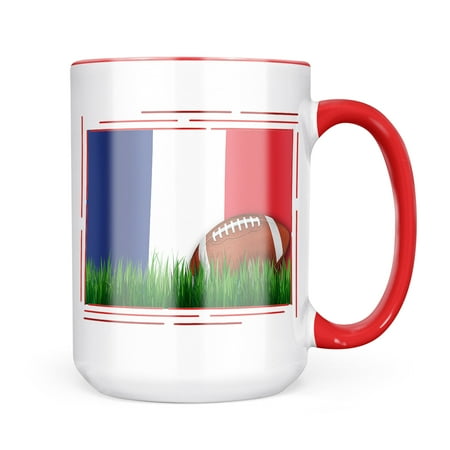 

Neonblond Football with Flag Reunion region France Mug gift for Coffee Tea lovers