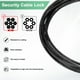 thumbnail image 2 of Uxcell 6-Pack Candado de Cable de Seguridad, Cable de Acero Recubierto de 3.28FT con Doble Bucle, Kit de Cable de Acero Trenzado Resistente a Cortes, 2 of 6