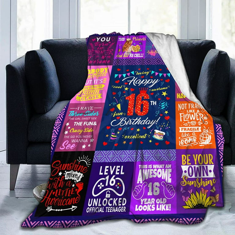 Omokil 16th Birthday Gifts for Girls Blanket, Sweet India