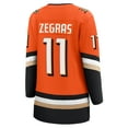thumbnail image 3 of Women's Fanatics Trevor Zegras Orange Anaheim Ducks Home  Breakaway Jersey, 3 of 3