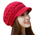 thumbnail image 2 of Flmtop Bonnet d'Hiver Tricoté Chaud pour Femmes, Bonnet de Ski Ample, 2 of 7