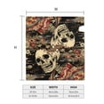 thumbnail image 4 of Yiaed Gothic Eastern Floral Skull Print Mailbox Covers, Magnetic Mailbox Cover, Mail Box Covers for Garden Outdoor Decor Box Covers-21x18 in, 4 of 8