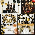 thumbnail image 4 of YANSION 40th Birthday Decorations for Men Women, Black Gold Party Supplies Black Metallic Gold Balloons Kit with Happy Birthday Banner Confetti Balloon Number 40 Birthday Wedding Anniversary, 4 of 8