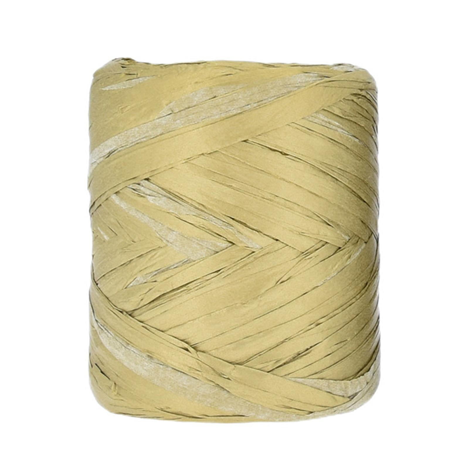 Raffia Paper Craft Ribbon Raffia Ribbon for Gift Wrapping for DIY Decoration Gold