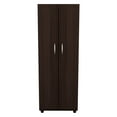 thumbnail image 6 of Inval 2-Door 4-Shelf Laminate Kitchen Pantry Cabinet 24"W, Espresso, 6 of 10