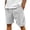 White -AF06, variant on Nestiefly Mens Corduroy Shorts Elastic Waist Drawstring Lightweight Casual Summer Beach Lounge Short with Pockets White S