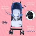 thumbnail image 4 of Carriola Bastón Ultraligera Plegable Viajera iBaby Ischia azul, 4 of 9
