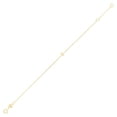 thumbnail image 2 of SZUL Women's 14K Solid Yellow Gold T Mini Initial Bracelet, 2 of 5
