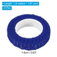 thumbnail image 2 of Cinta de encaje autoadhesiva Uxcell, 4 rollos de pegatinas de algodón para decorar paredes, azul, 2 of 5