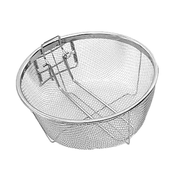 Fovolat Stainless Steel Fry Baskets with Handle Deep Fryer Strainer