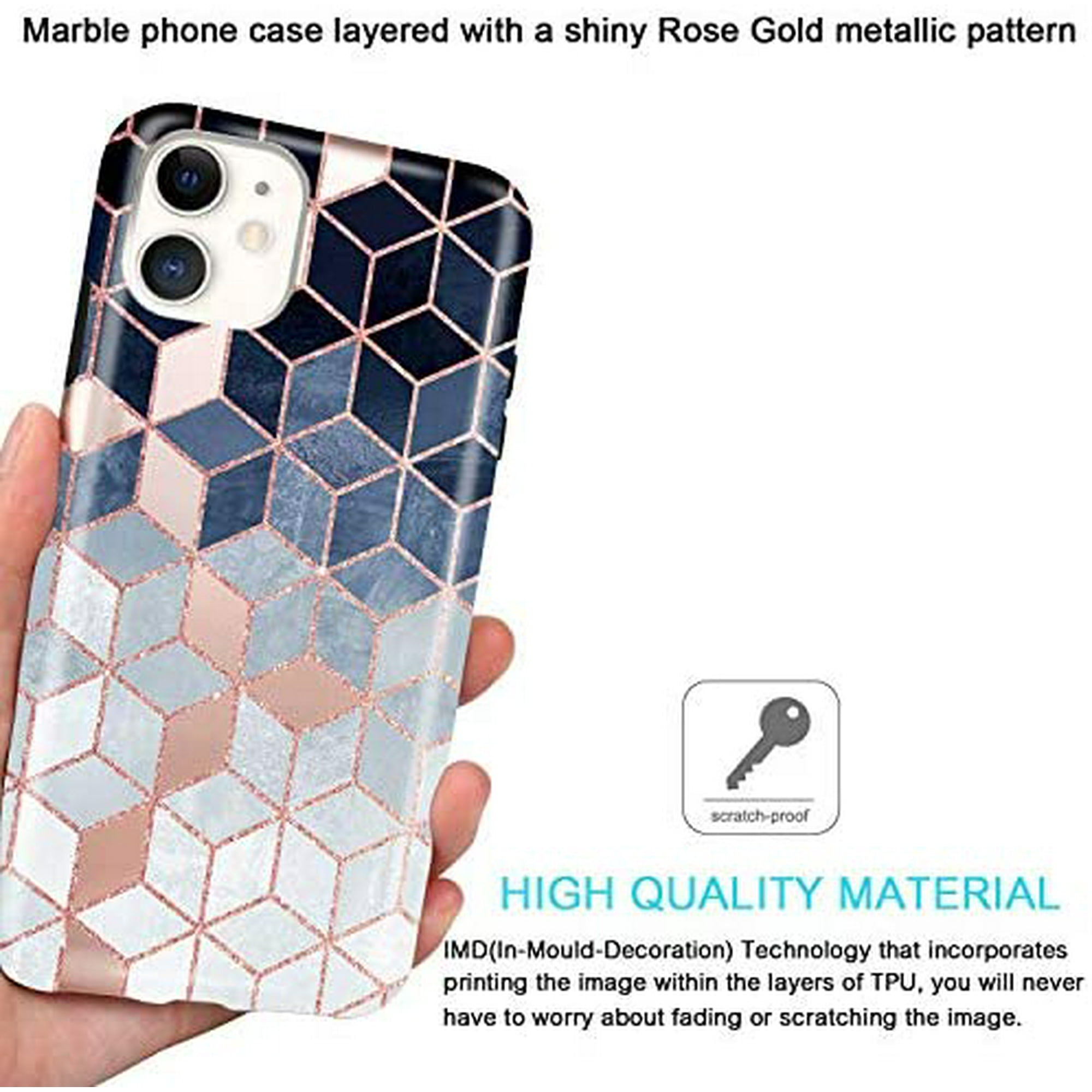 Jaholan Iphone 11 Case Shiny Gradient Cubes Design Clear Bumper Tpu Soft Rubber Silicone Cover Phone Case For Iphone 11 Walmart Canada