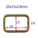 thumbnail image 4 of 20 Piezas Hebilla De Cinturón De Correa De Anillo Rectangular De Metal Para Correa De Perro Accesorios De Bricolaje Sunnimix anillo rectangular, 4 of 7