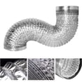 thumbnail image 3 of Tuyau de Conduit Flexible à 4 Couches, Tuyau de Séchage en Aluminium 6 Po avec Clips de Fixation en Acier Inoxydable, Aluminium PVC pour Ventilation HVAC, 3 of 7