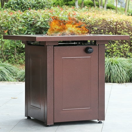 Propane Fire Pit Patio Heaters Antique Hammered Bronze Finish
