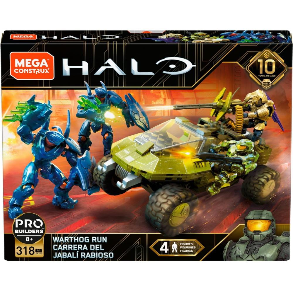 Mega Construx Halo Warthog Run Master Chief Spartan with Weapons  