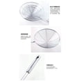 thumbnail image 2 of Skimmer Solid Spider Strainer Ladle Stainless Kitchen Tool French Fries Fish Frying 12\#/14\#/16\#/18\#/20\# Silver #14, 2 of 9