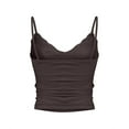 thumbnail image 4 of Maean Women's Tank Top V Neck Lace Trim Camisoles Spaghetti Strap Slim Undershirts Tops for Ladies, 4 of 5