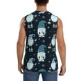 thumbnail image 4 of Disketp Gnome And Snowflakes Sleeveless Tshirts For Men, Muscle Shirts For Men Dry Fit Tank Top-Medium, 4 of 8