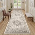 thumbnail image 4 of Alfombra Cotiled vintage para pasillo, 80 x 240 cm, color marrón claro, 4 of 9