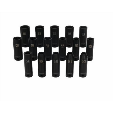 Kobalt 16 -Piece Metric 1/2-in Drive Set 6-point Impact Socket Set