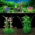 thumbnail image 4 of Plantas decorativas para acuario, tamaño de 10 piezas, plantas de acuario, decoración de plástico y decoración de adorno de cueva de poliresina de roca, 4 of 5