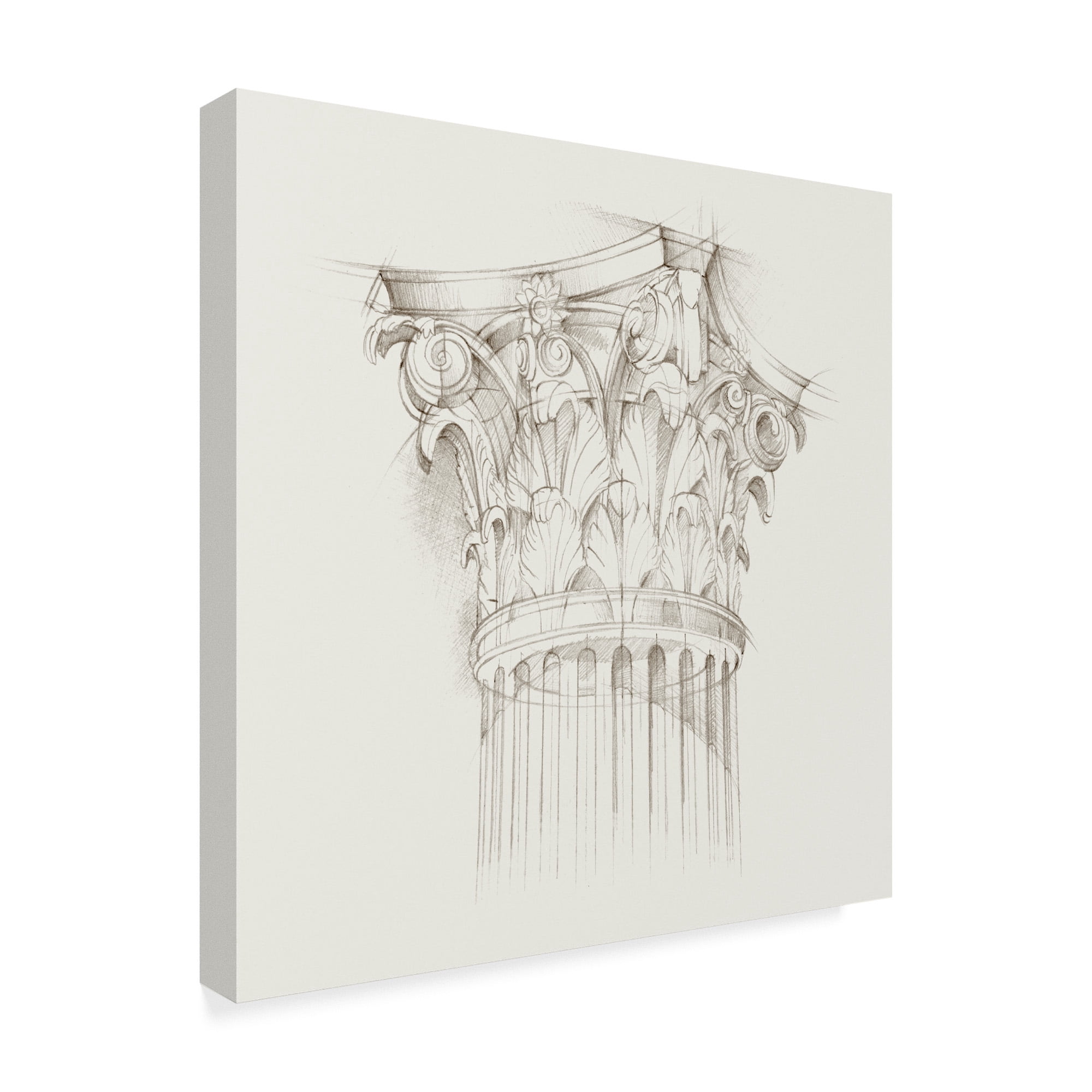 Trademark Fine Art 'Column Schematic IV' Canvas Art by Ethan Harper