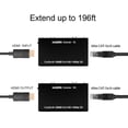 thumbnail image 4 of Convertidor HDMI sobre Ethernet SatelliteSale RJ45 CAT 5E / 6 hasta 196 pies Adaptador negro PVC, 4 of 7