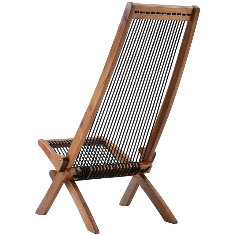 Irene Inevent Chair Foldable Leisure Chair Wooden Slanted Back