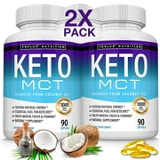 Toplux Keto MCT Oil Capsules 3000mg Natural Coconut Oil, Source of Energy, Easy to Digest, 90 Softgels