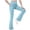 Blue, variant on Girls Flare Leggings High Waisted Stretchy Dance Yoga Pants Kids Full Length Bell Bottom,11-12 Years,Army Green