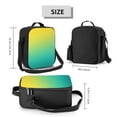 thumbnail image 2 of Naloa Teal To Yellow Gradient Lunch box Lunch bag for men women Large capacity Lunchbox Insulated Lunch bag Lunch box cooler, 2 of 7