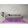 thumbnail image 3 of Ahgly Company Indoor Rectangle Medallion Purple Traditional Area Rugs, 3' x 5', 3 of 4