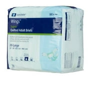 Cardinal Adult Incontinent Brief Wings Super Tab Closure 2X-Large Disposable Heavy Absorbency Pack of 12