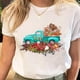thumbnail image 1 of Camisetas estampadas de Papá Noel para mujer, camiseta de Navidad y Año Nuevo de los años 90, ropa femenina, Tops estampados, camiseta gráfica de dibujos animados a la moda para mujer, 1 of 4