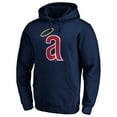 thumbnail image 2 of Men's Navy California Angels Cooperstown Collection Huntington Logo Fitted Pullover Hoodie, 2 of 3