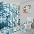 thumbnail image 7 of 4Pcs Purple Gold Marble Shower Curtain set with Rugs for Bathroom Decor,Luxury Marbling Bathroom Shower Curtain Sets,Abstract Art Bathroom Sets with Shower Curtain and Rugs, 7 of 7