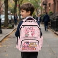 thumbnail image 5 of Bulopur Axolotl Kids Backpack for Girls Cute Reading Print School Bag Lightweight/Breathable/Durable/Waterproof Multi-Pocket Book Bag for Elementary Students, 5 of 7
