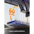 thumbnail image 3 of Aspiradora inalámbrica, 600 W 50 KPA 65 minutos de tiempo de ejecución para el hogar, aspiradora con autopie, carga de montaje en pared y modo automático inteligente, aspiradora de mano para pelo de, 3 of 5